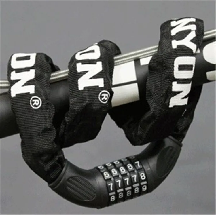 Anti-lost Bicycle Chain Lock Bicycle Lock Strap Password Steel Bike Key Lock Kinds Bike Cylinder