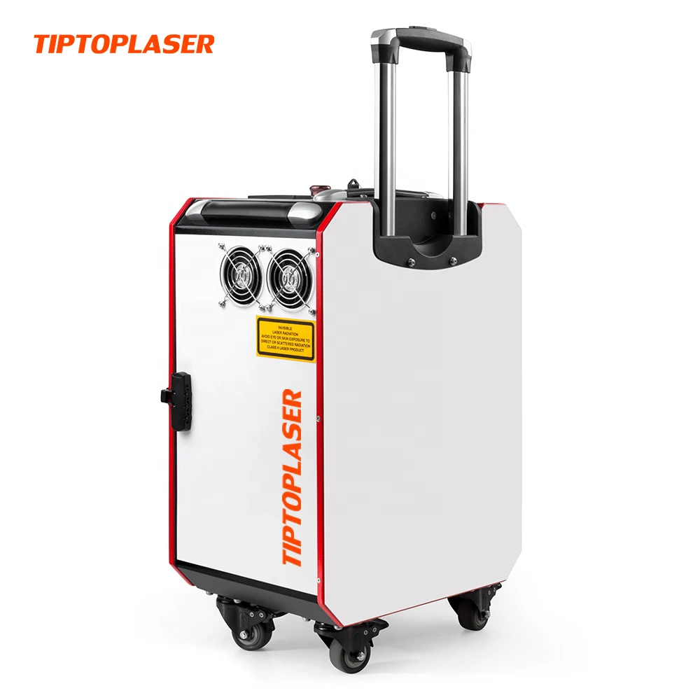 JINAN TIPTOPLASER Мини Портативная Лазерная Чистящая машина 100 Вт 200 портативная