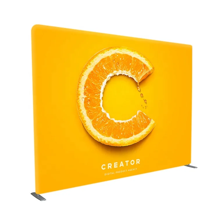 Stretch 10ft 8ft portable exhibition fabric backdrop trade show booth wall