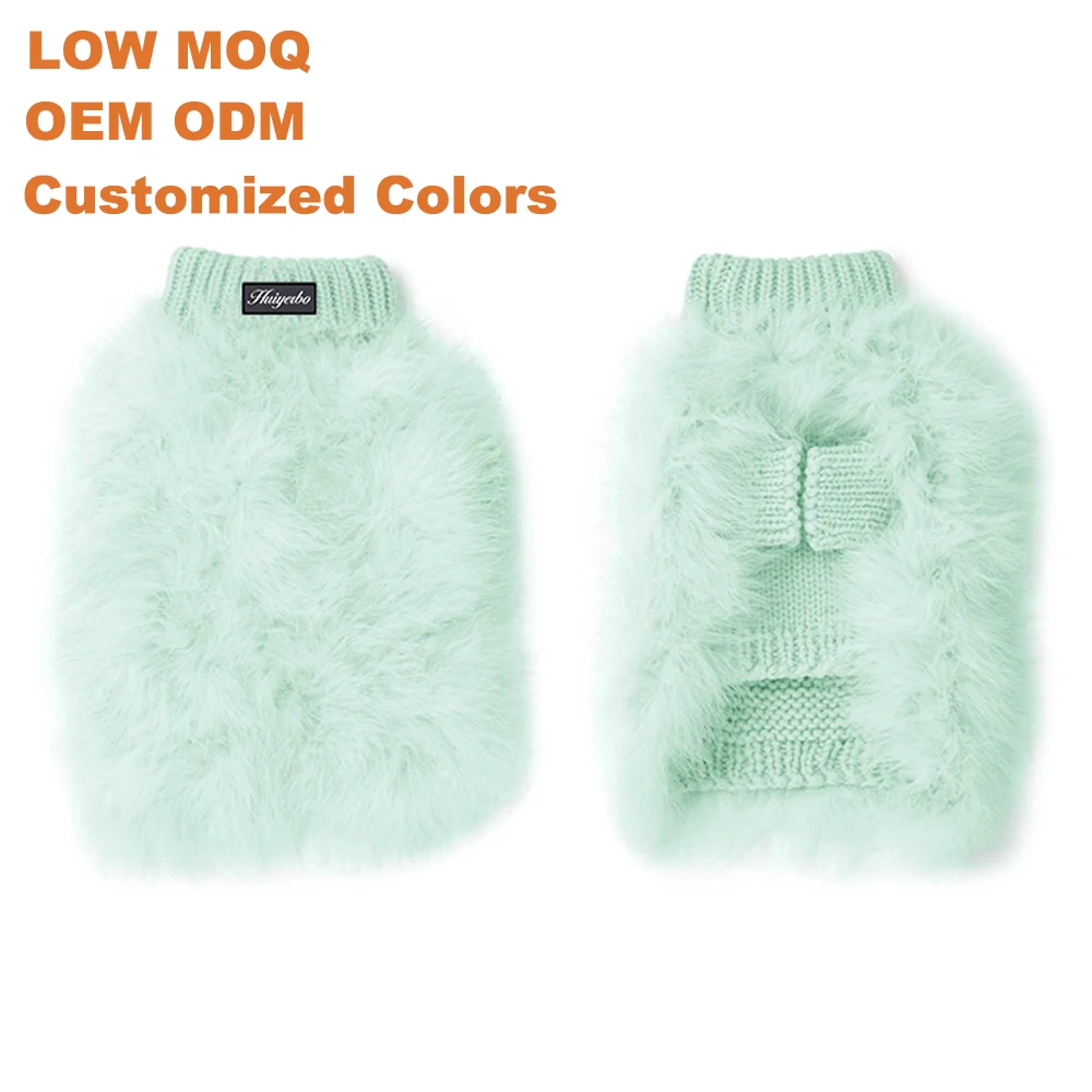 Crochet Pattern Custom Wholesale Blank Cable Knot Walker Big Christmas Cashmere Vulk Sublimation Easy Knit Dog Sweater