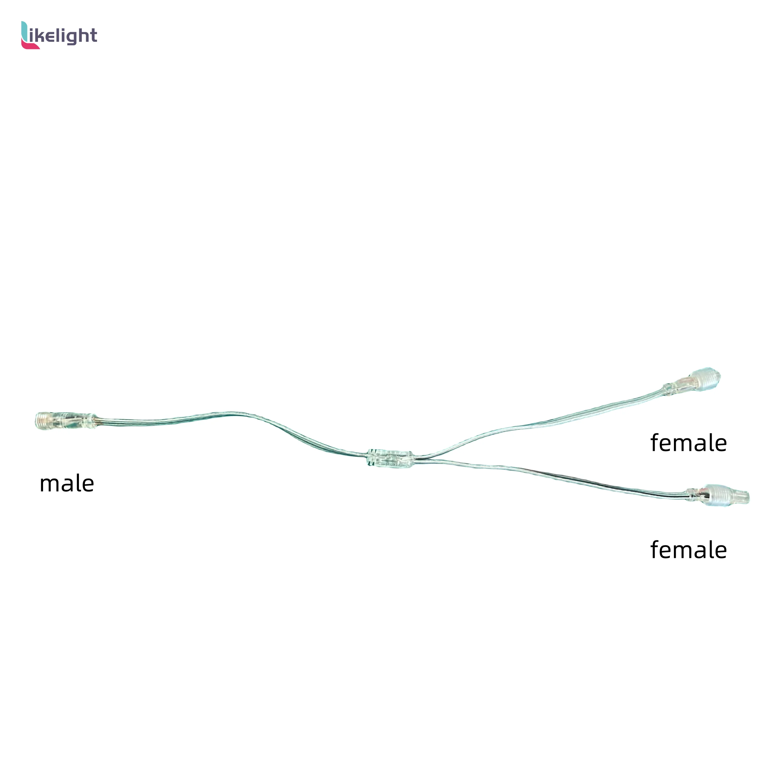 2pin 3pin 4pin 5pin T cable extensiono cable male and female connector waterproof copper LED custom light outdoor cables
