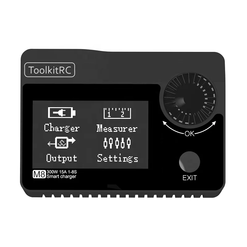  Зарядное устройство для вертолета ToolkitRC M8 300W 15A lipo 2s