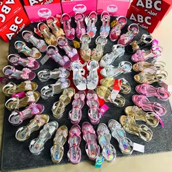 Китайские производители, оптовая продажа, красивая детская обувь с большим бантом, сандалии на высоком каблуке для девочек