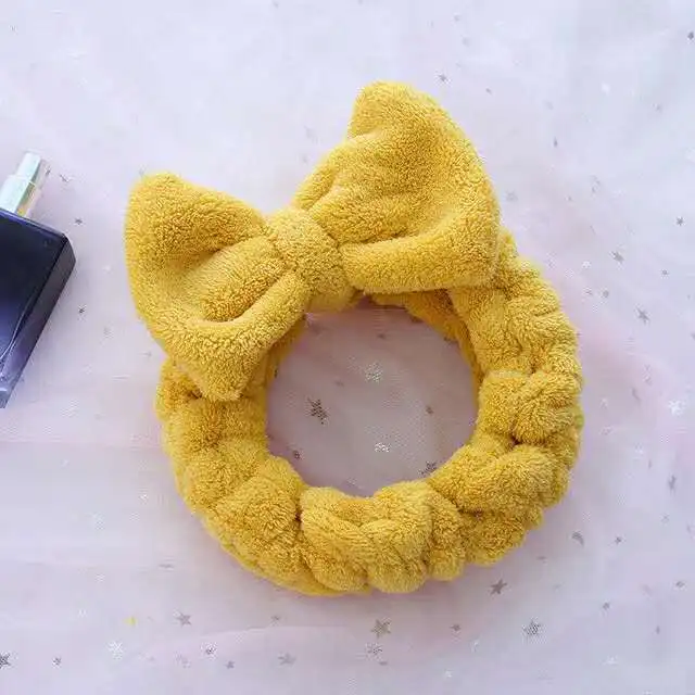 Повязка для волос из кораллового флиса