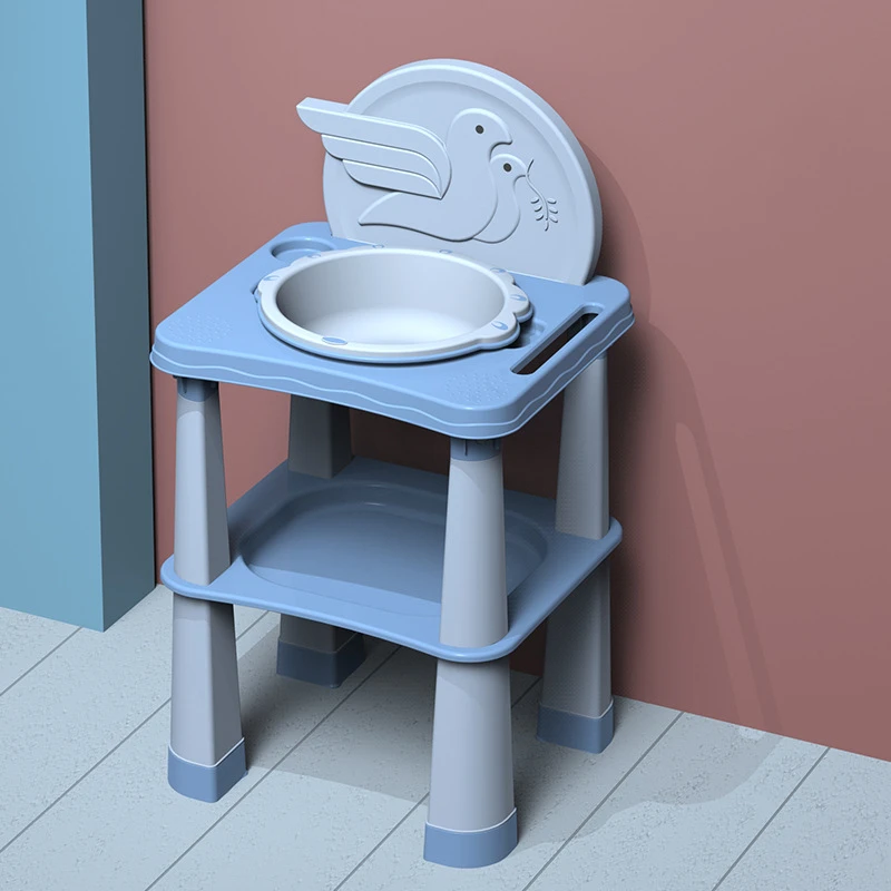 Новинка 2022, умывальник для младенцев с мультяшным Китом, детский умывальник, детский стол для чистки, оптовая продажа детских пластиковых принадлежностей