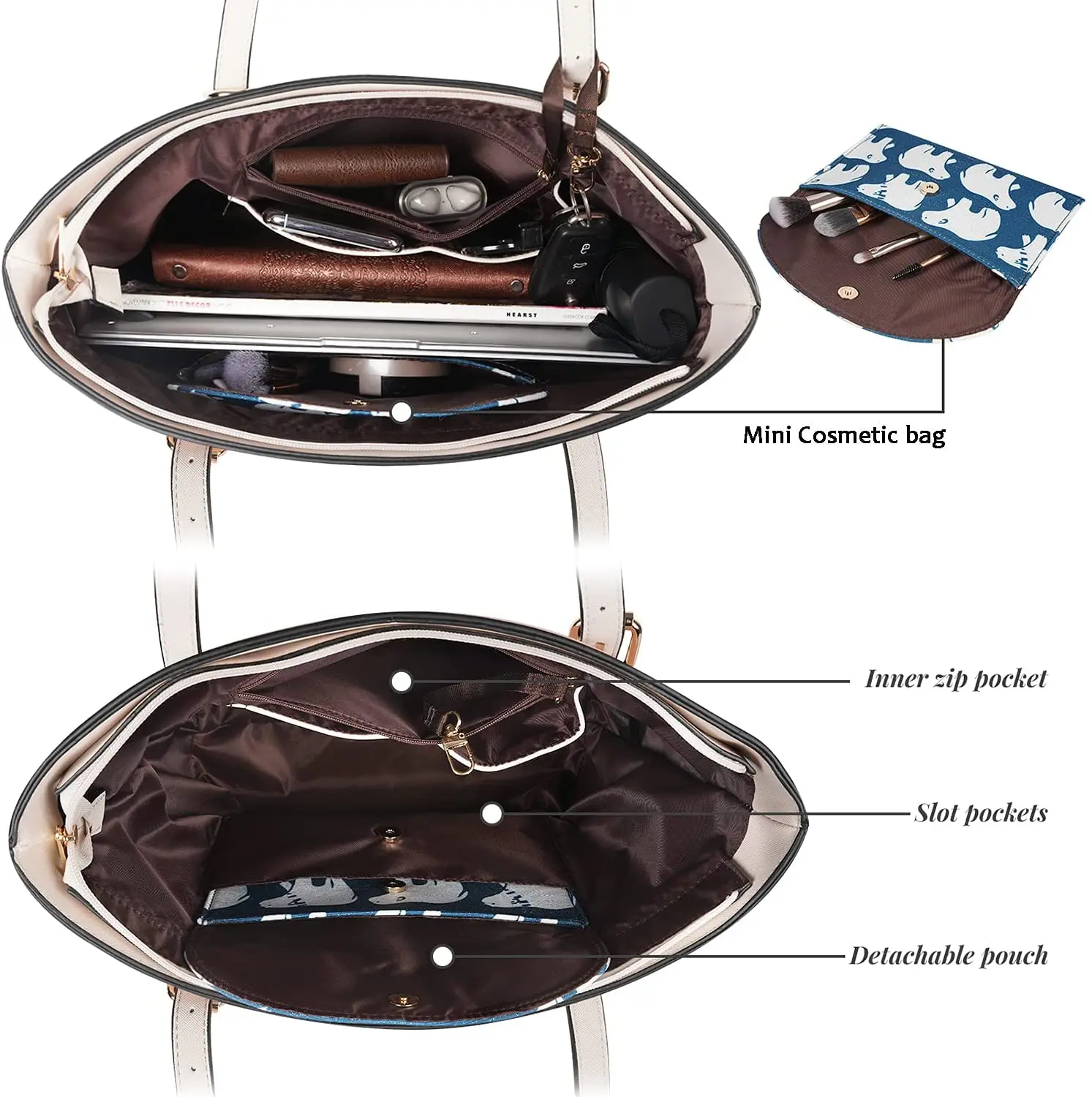 Custom Ladies Girls Purses Original Hot Fashion Luxury Shoulder Messenger PU Leather Crossbody Bags Work Travel 3pcs set Handbag