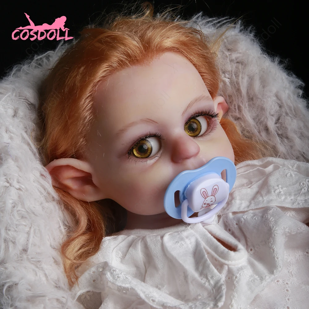 Силиконовая кукла-эльф COSDOLL, платиновая силиконовая кукла-младенец, 16 дюймов