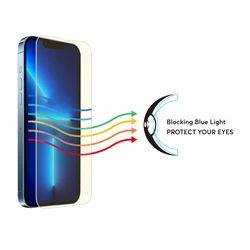 Anti-blue Light Screen Protector for iPhone 13, Screen Protector Blue Light Glass 13 Pro Max