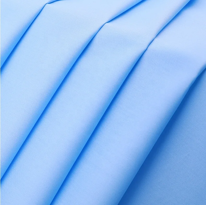 Wholesale bulk price 65% polyester 35% cotton TC poplin 45S yarns various colors selected shirts,skirts,casual trousers fabric