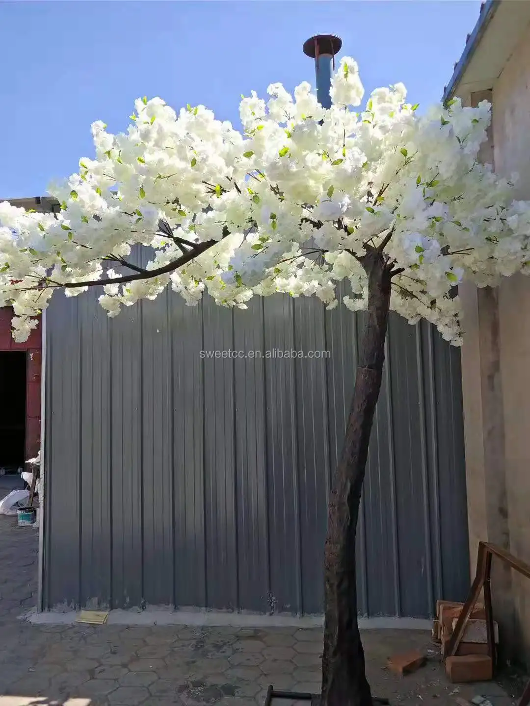 10ft indoor cherry blossom tree wedding artificial white cherry blossom tree arches for sale