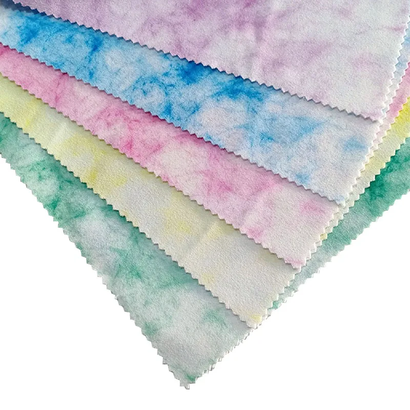 Good-selling high-quality and durable stretch crepe fabric for costumeas printed scuba fabric tie-dye