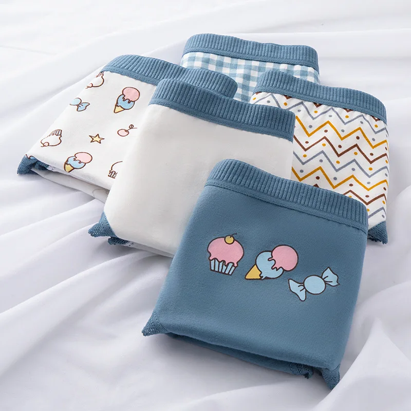 wholesale ladies low waist 100%cotton panties womens fashionable ribbed modal underwear