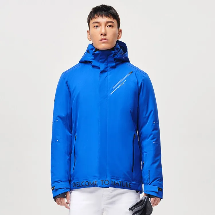OEM мужская водонепроницаемая лыжная куртка, теплое зимнее пальто, ветровка с капюшоном, дождевик