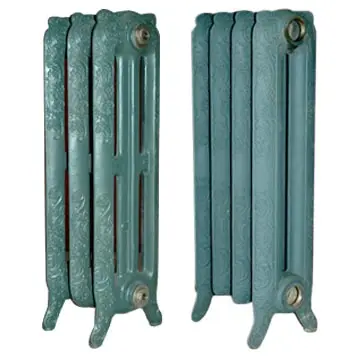 Historic Antique Decorative ornate Cast Iron radiator for home water heating