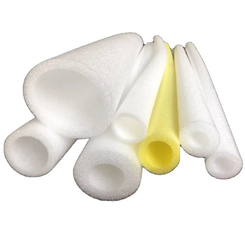 High Density Sponge Foam Tube Sleeve Packaging Insert Protective Hollow Rubber Polyethylene Epe Foam Tubes