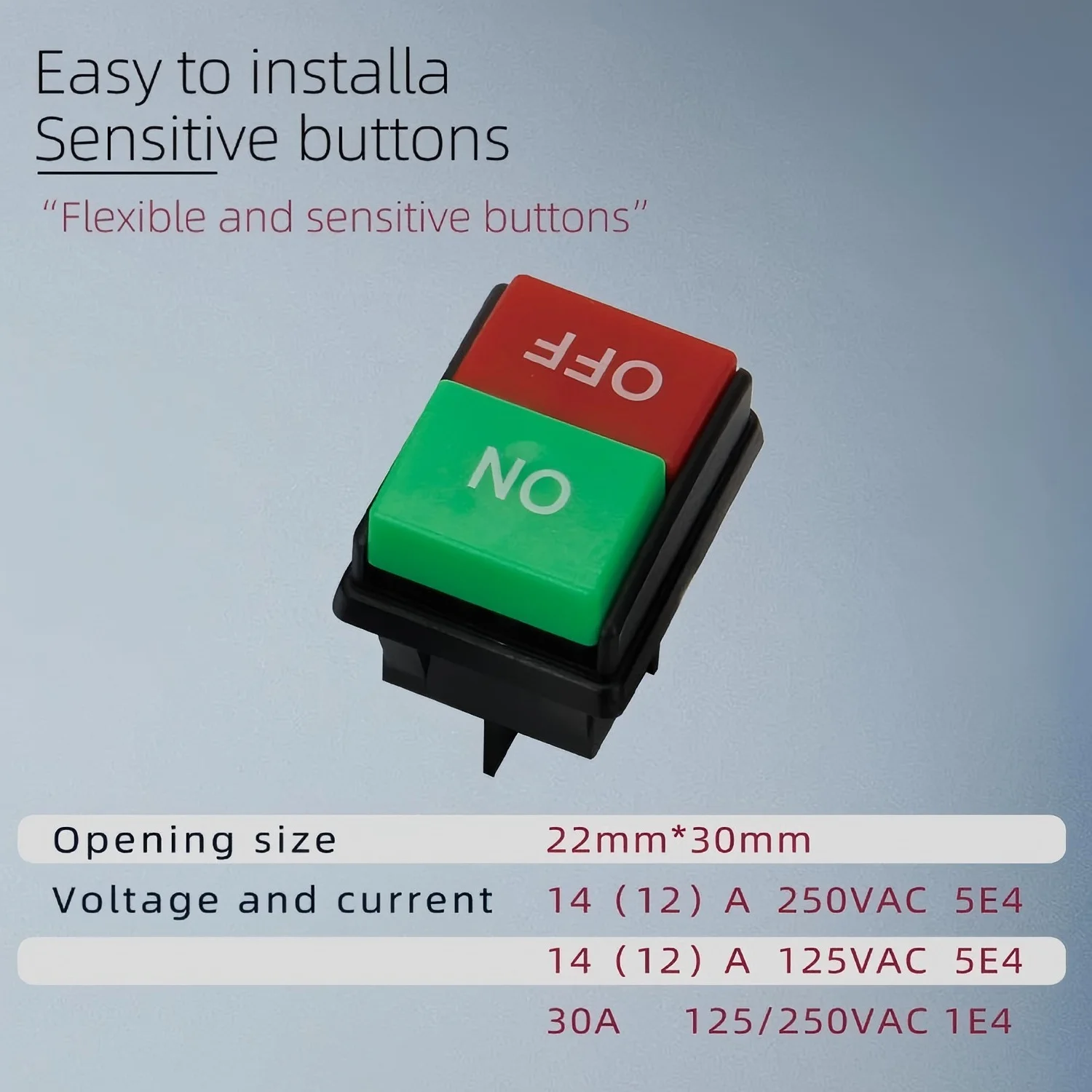 1pcs Rocker Switch 30A Power Switch 110V/250V ON/Off Switch 4Pins Toggle Switch