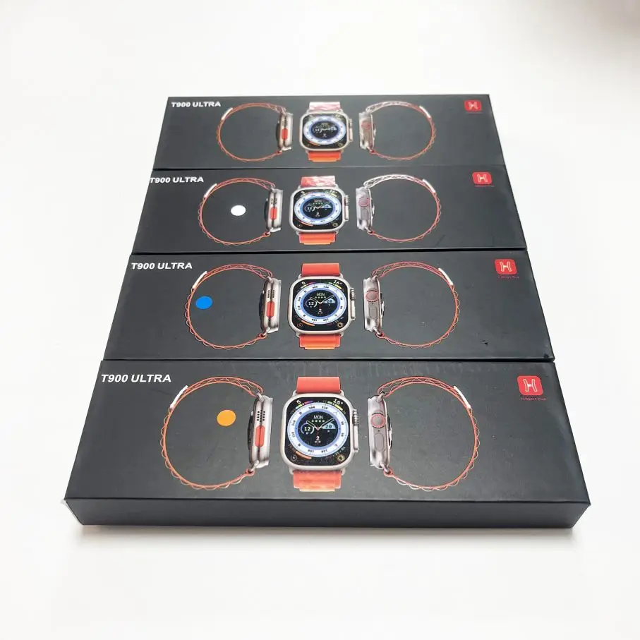 Best Selling Smart Watch T900 Ultra 1.99inch Full Touch Screen Blood Pressure Monitor Waterproof PK z68 ultra smart watch