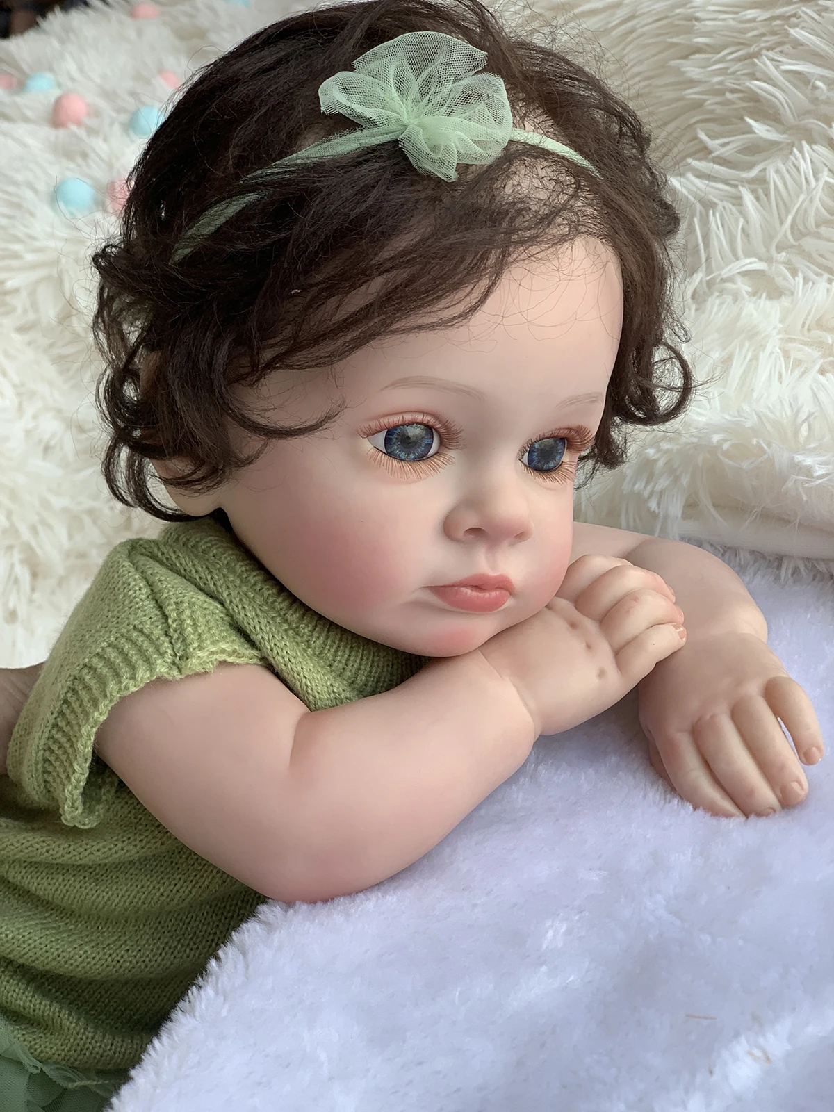 R&B Reborn Baby Dolls Molds Realistic Black Girl Silicone Newborn China Inch Free That Pee Twins 100 Doll