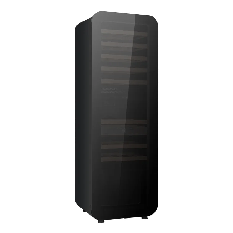 New Design Double Lowe Glass Door Fan Cooling Wine Fridge Wine Fridge Small Wine Display Fridge Dual Zone For Bar Pub