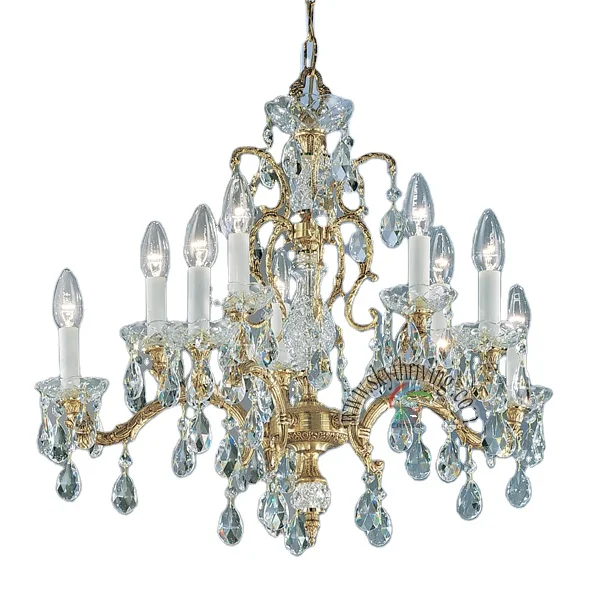 Antique sconce Luxury transparent K9 Crystal Candle Chandelier crystal drop pendant