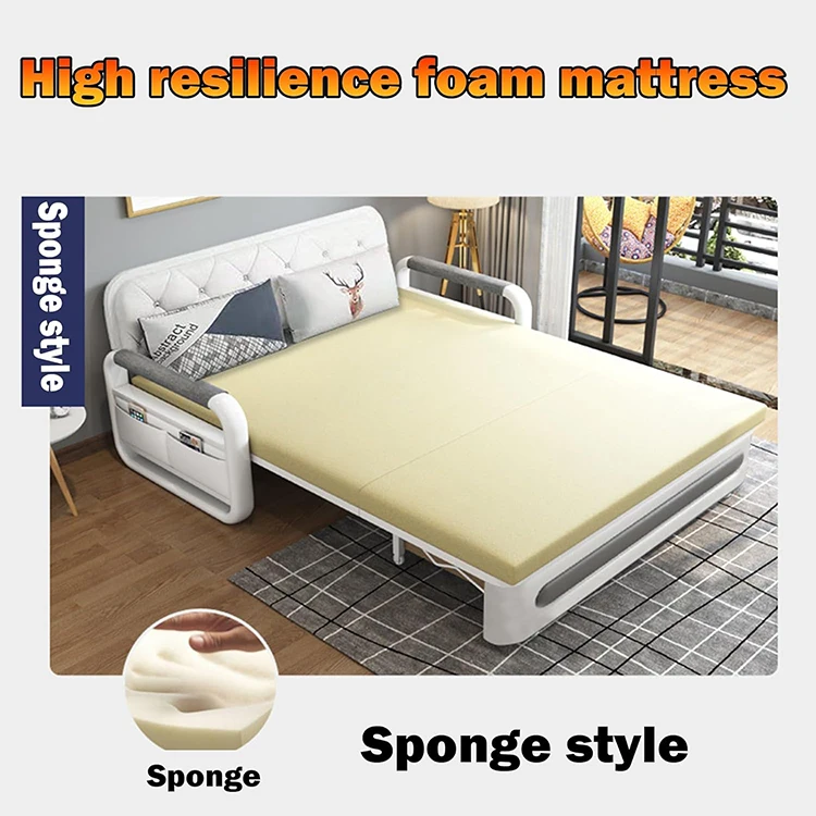 Upholstered Sofa Bed Large Lounge Sofa Bed Multipurpose King Sofa Bed For Living Room Black