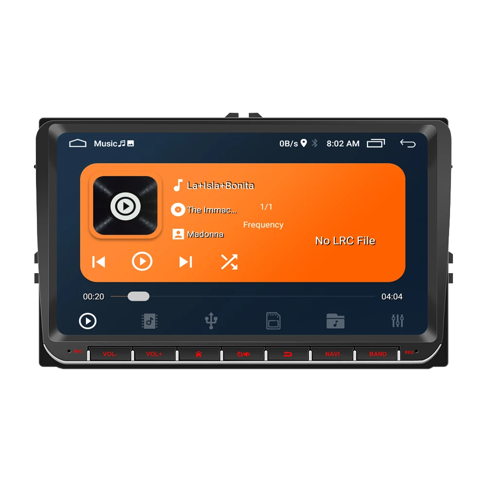 Android 12 9 Inch  Double Din GPS WiFi Head Unit Car Radio Stereo For VW