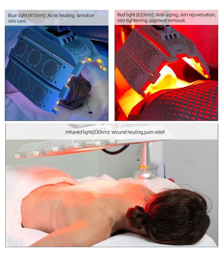 pdt led Machine pdt sauna capsule far infrared light Lamp 7 color led light facial PDT led for salon
