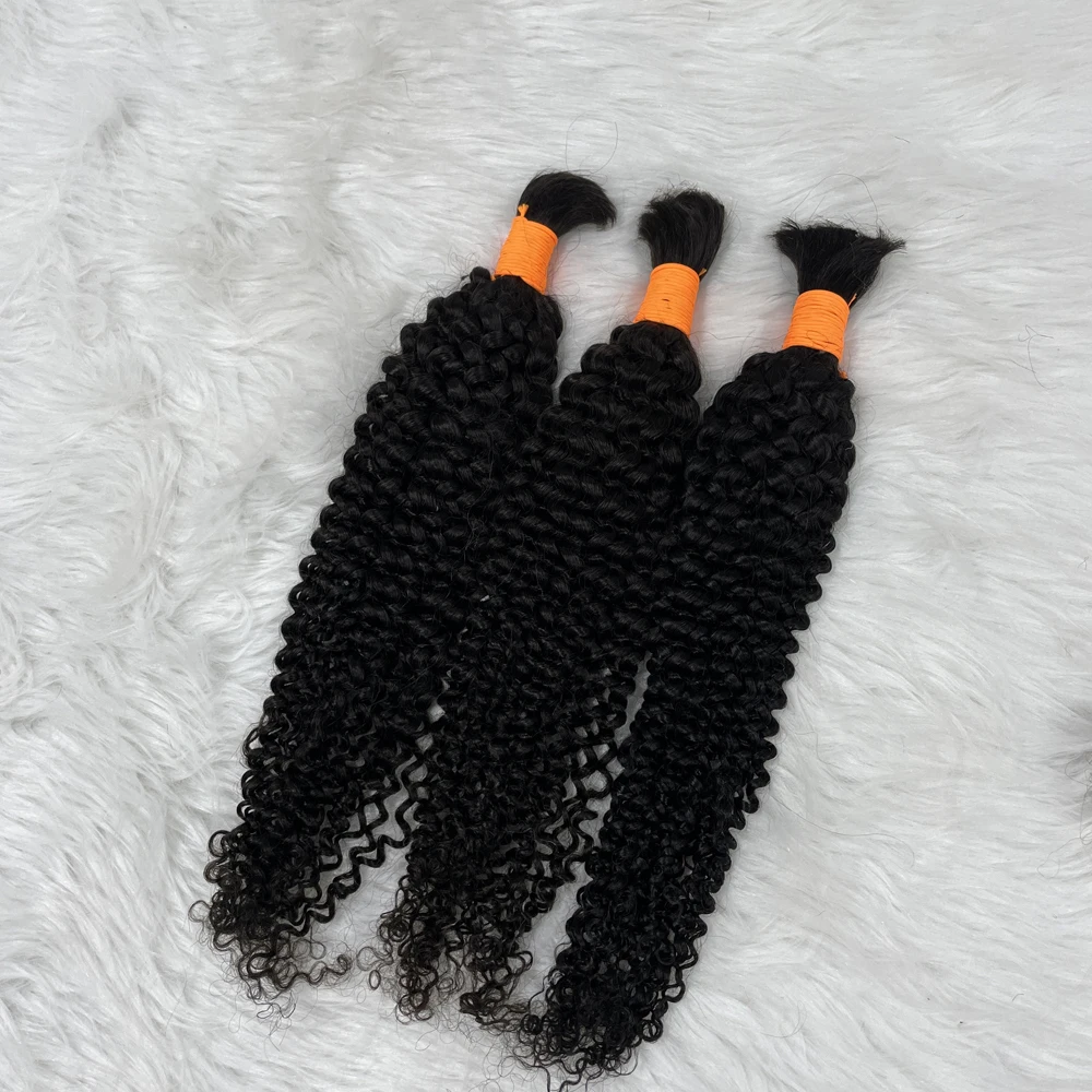 Water Wave Hair Human Hair Bulk for Braiding No Weft Braids Extensions Bundles Wet and Wavy Brazilian 1pcs/lot Hair Extention