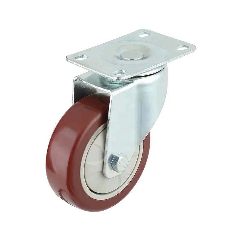 
Uholan PVC 4 inch swivel caster wheels 