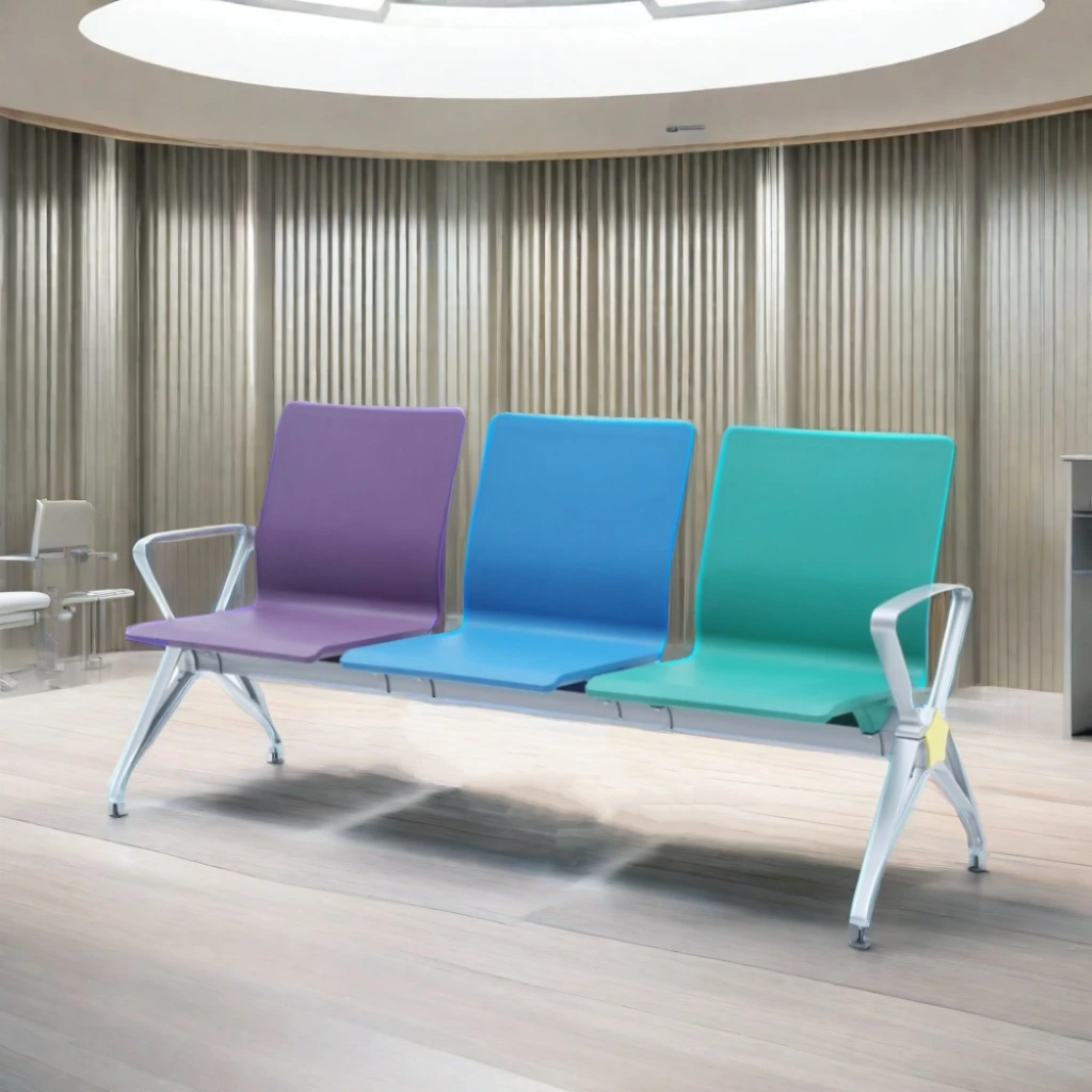 OEM Modern Hospital Station Reception Metal Pu 3 Seater Airport Chair Airport Waiting Chair Waiting Chair