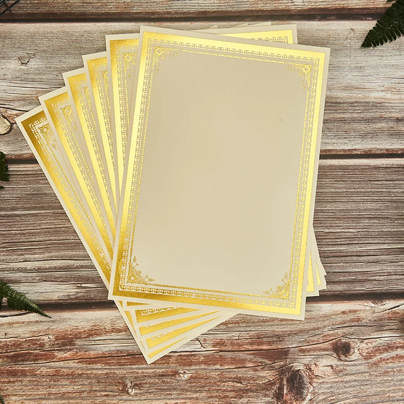 
Hot sale custom printed company degree certificate paper with security feature anti-counterfeit certificate Offset printing 