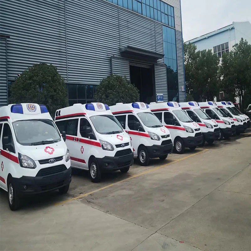 
Top Quality 4x4 Model Gasoline Diesel Fuel Emergency Equipment Military Ambulance Medical Clinic ICU Ambulance Van Truck 