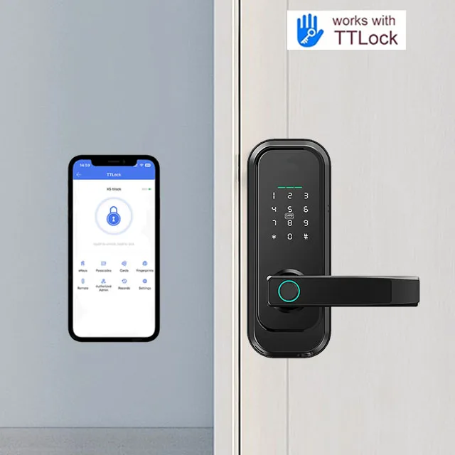 American Hot Sell Easy Install Tuya Digital Electronic Smart Door Lock For Home Hotel Apartment