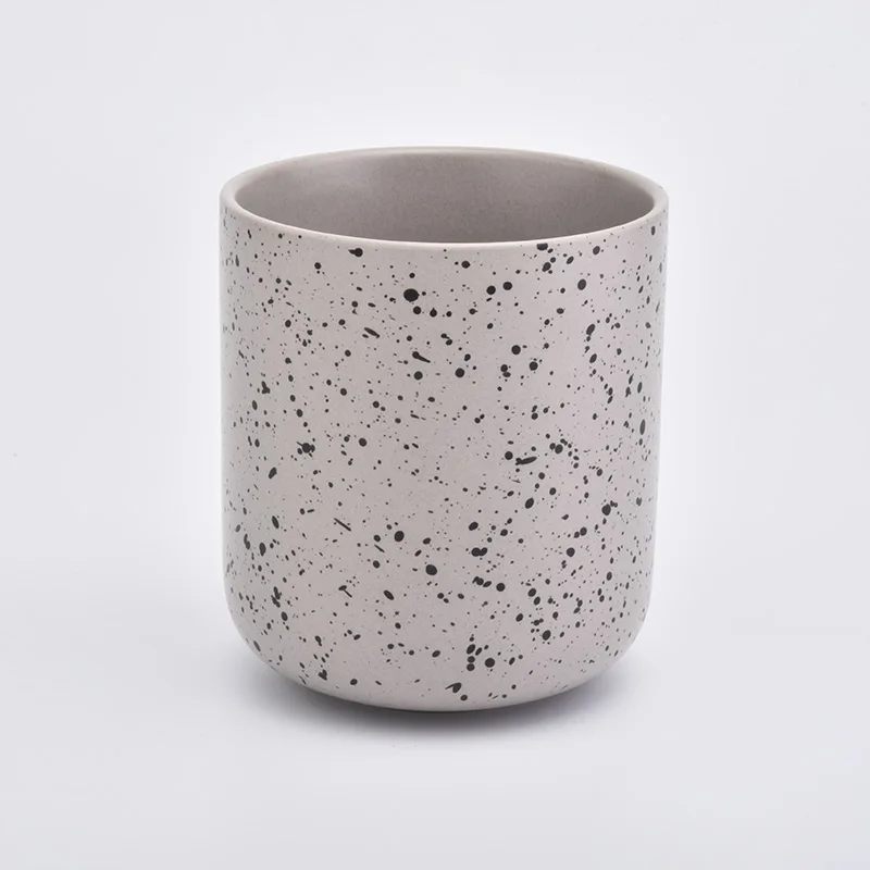 large unique design ceramic candle vessel home decor wholesale