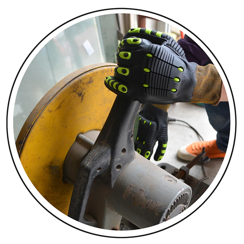 Rubber Mechanic Gloves for Work Tpr Impact Gloves Anti-cut Tactical Gloves Suppliers