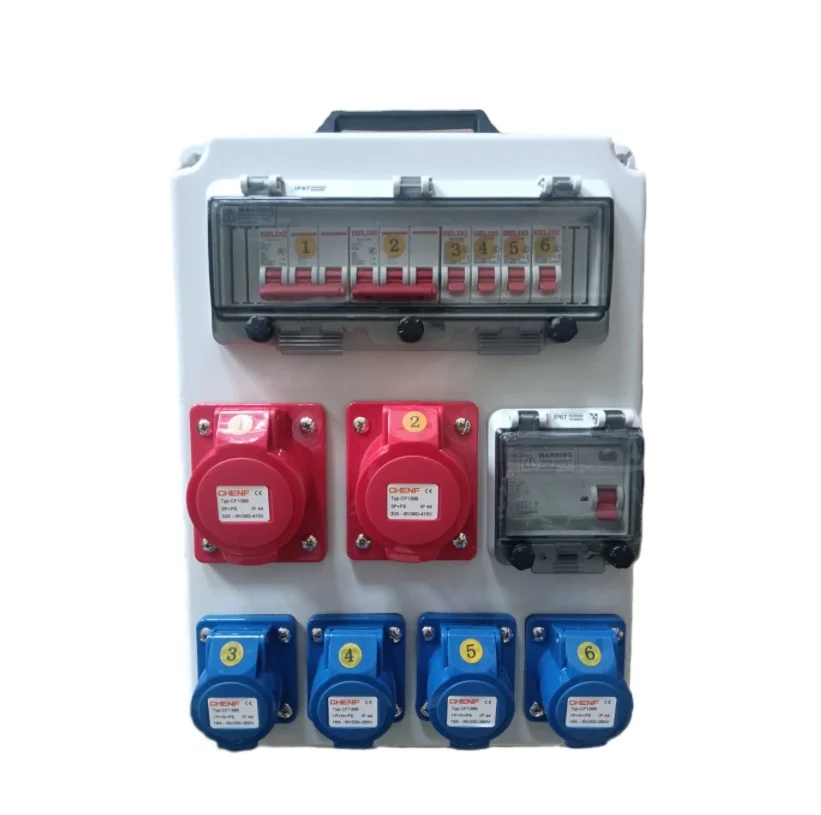 Customized Portable Power Socket Distribution Box Slope Current Output Box Waterproof Tunnel Power Supply Maintenance Box