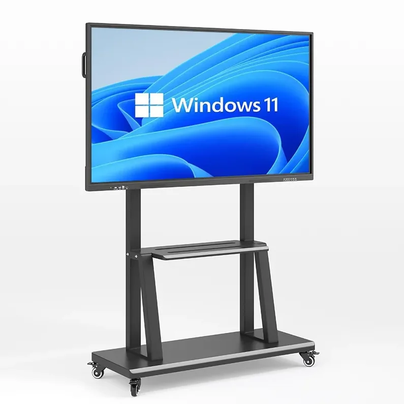 55 65 75 85 100 inch touch led screen 4K interactive panel smart board for school with digital pen