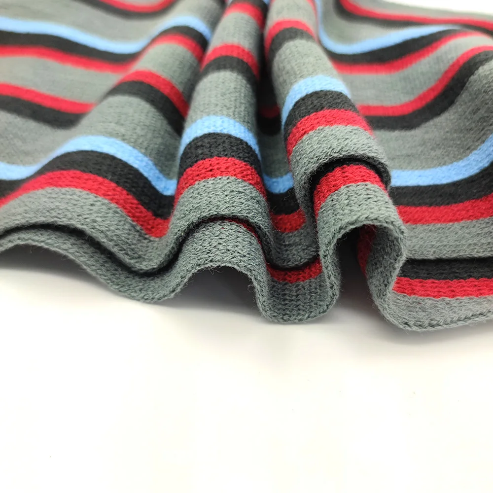 knitted scarf for women acrylic scarf winter blue plain jacquard scarves knitted embroidered