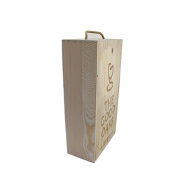 Unfinished Cheap Individual Decorative Single Bottle Luxury Wooden Wine Boxes