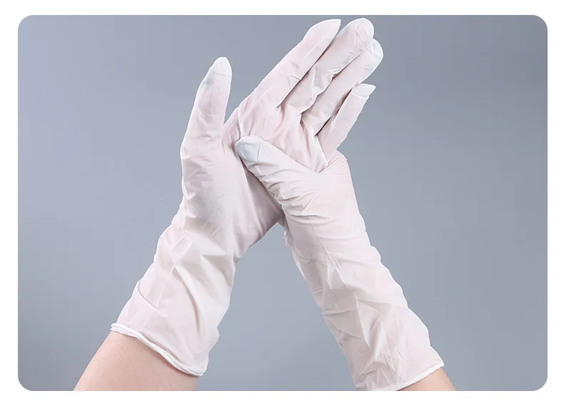 12inch white nitrile gloves for Industry grade 100 pcs per pack