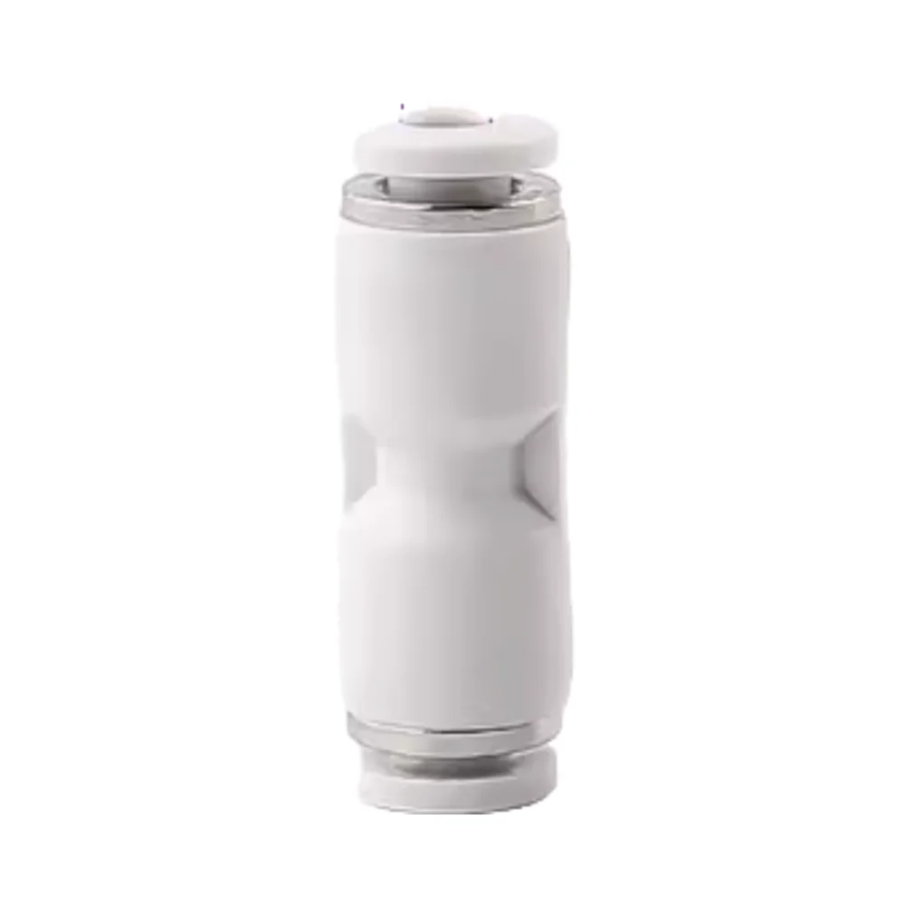 CNC Machined Stainless Steel Pneumatic Quick Connector PU Straight PG PEG PW Reducer PE PY Tee Pipe Insert 4 6 8 10-8mm