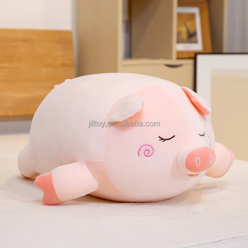 big size soft pig plush pillow custom made toy back cushion manufacturer stuffed plush animal toy pillow for kids