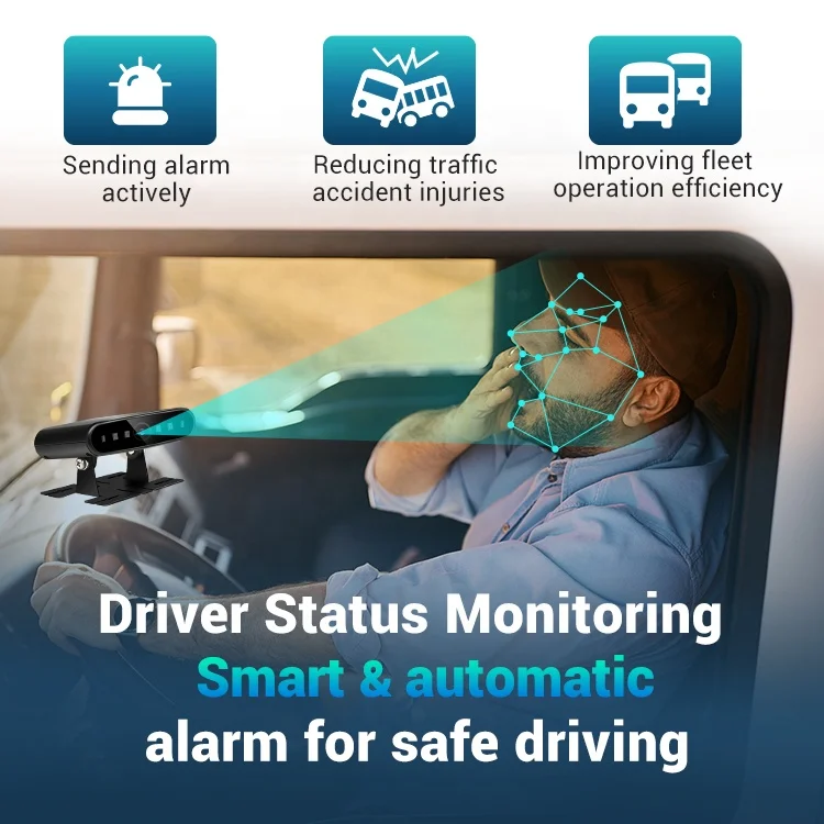 STONKAM Real-Time Driver Anti Fatigue Camera Alarm in mining Driver Surveillance with Remote Monitoring & Ethernet Support