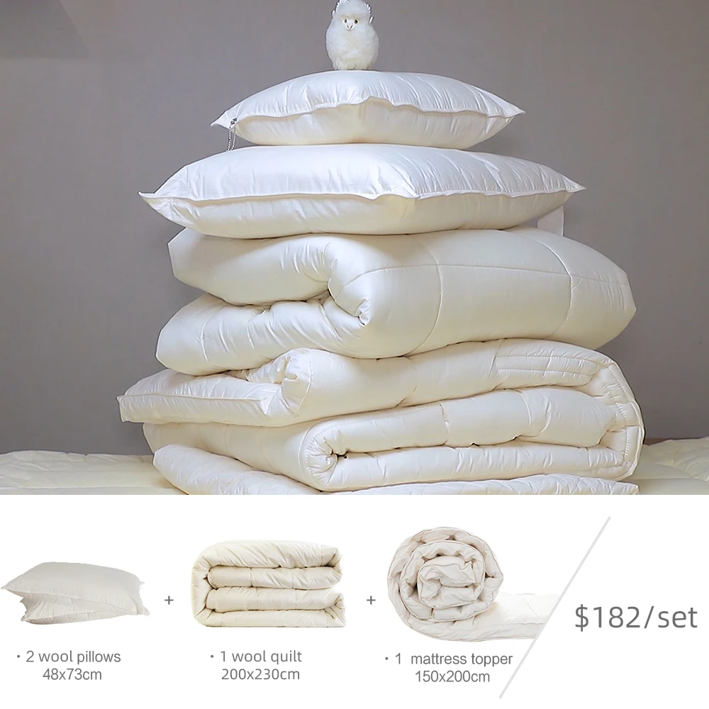 30% off a Combination Bedding Set Quilt Pillow and Mattress Topper