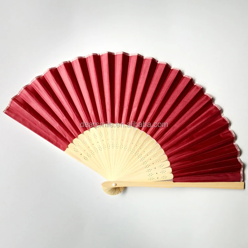2024 Classical promotional hand held fans black custom folding fans
