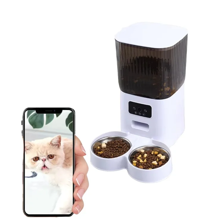 Wholesale Bulk Pet Food Bowl with APP Remote Control for Dogs Automatic Cat Feeder  dog Feeder