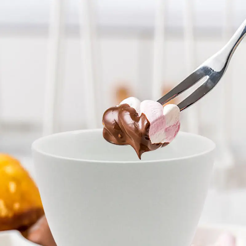 Kitchen gadgets chocolate warmer ceramic cheese chocolate fondue set