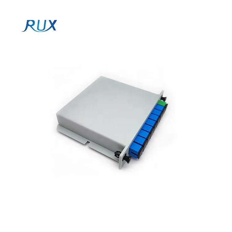 Single Mode Fiber Optic Splitter 1x8 Cassette Type Sc Upc PLC Splitter With Insert Type