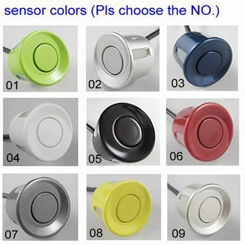 
2020 Car Parktronic LED Parking Sensor With 8 Sensors Reverse Backup Safe Parking Car Parking Radar Monitor Detector System 22MM 