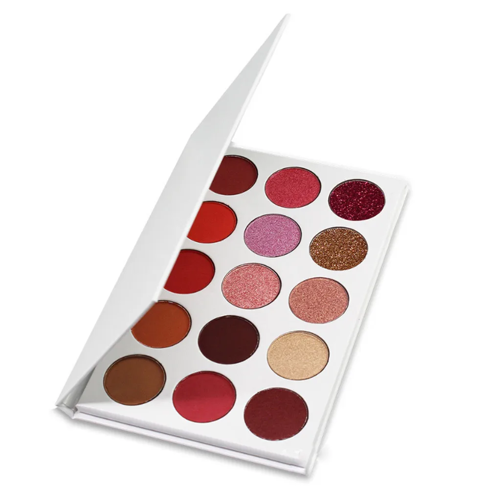 Muting Oem Makeup Custom Empty Cardboard Eyeshadow Case 15 Color Glitter Private Label Eyeshadow Palette